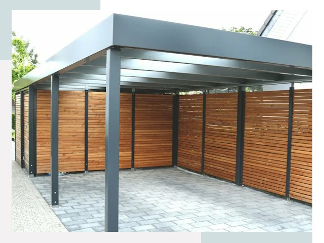 Навесы для парковки в Великом Устюге