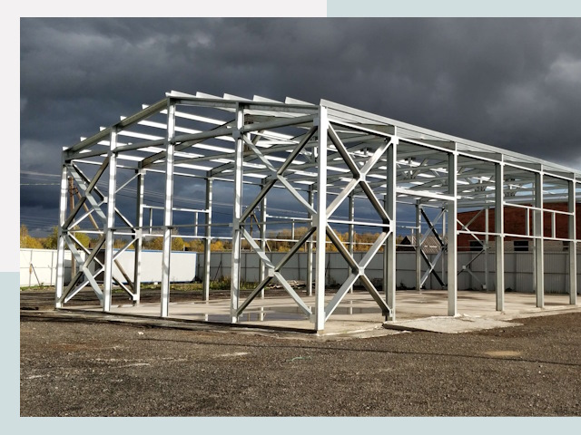 Двускатные ангары в Великий Устюг от 611 руб. за квадрат