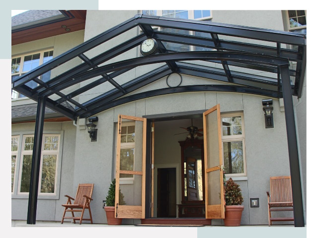 Козырьки металлические в Великом Устюге