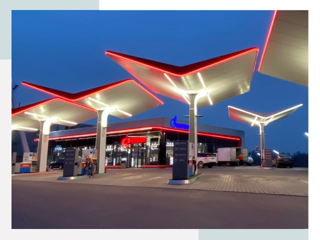 Навесы для АЗС в Великом Устюге