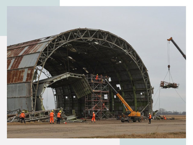 Демонтаж ангаров в Великом Устюге