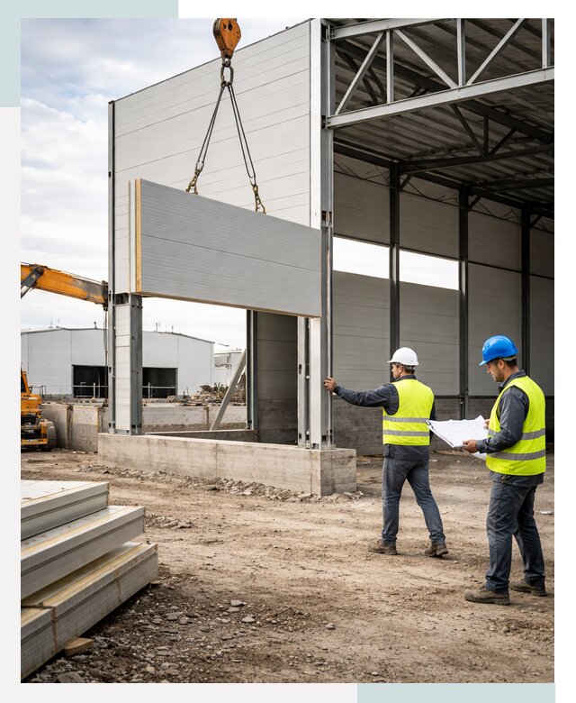 Склад из сэндвич панелей под ключ в Великом Устюге от 9670 р. | СтальСтрой-Влс